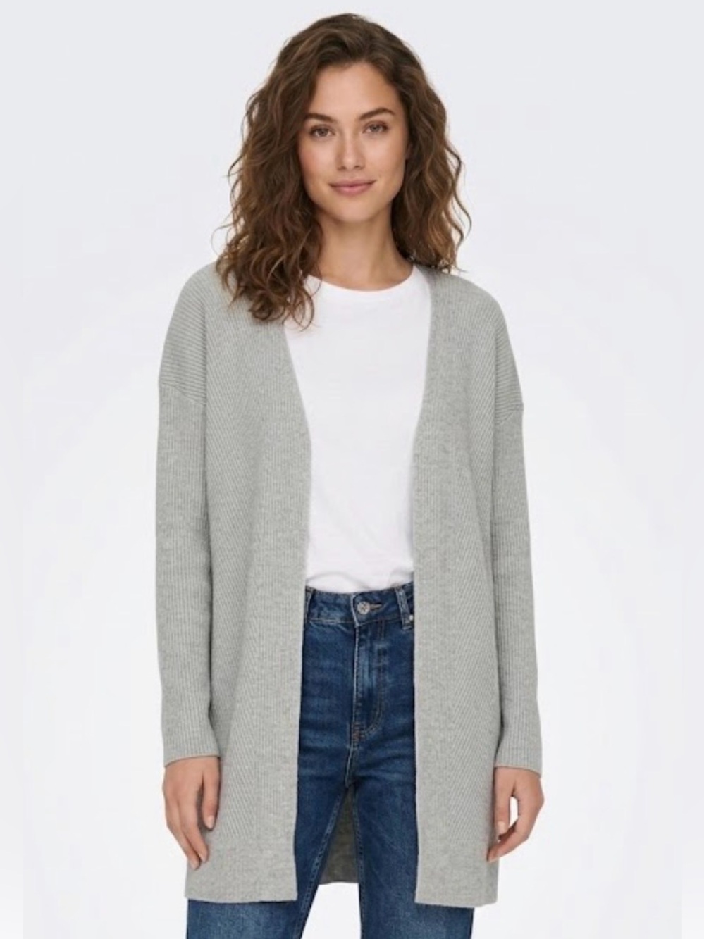 Vero Moda Ribbed Open-Front Cardigan